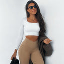 Luxe V-cut Leggings - (Final Sale)