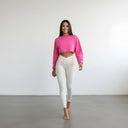 Oversized Bloom Crop