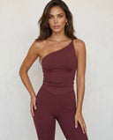 Lune One-shoulder Twist Top