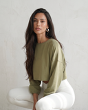 Oversized Bloom Crop (Final Sale Non-Returnable)